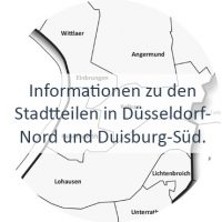 Informationen zu den Stadtteilen in Düsseldorf-Nord und Duisburg-Süd