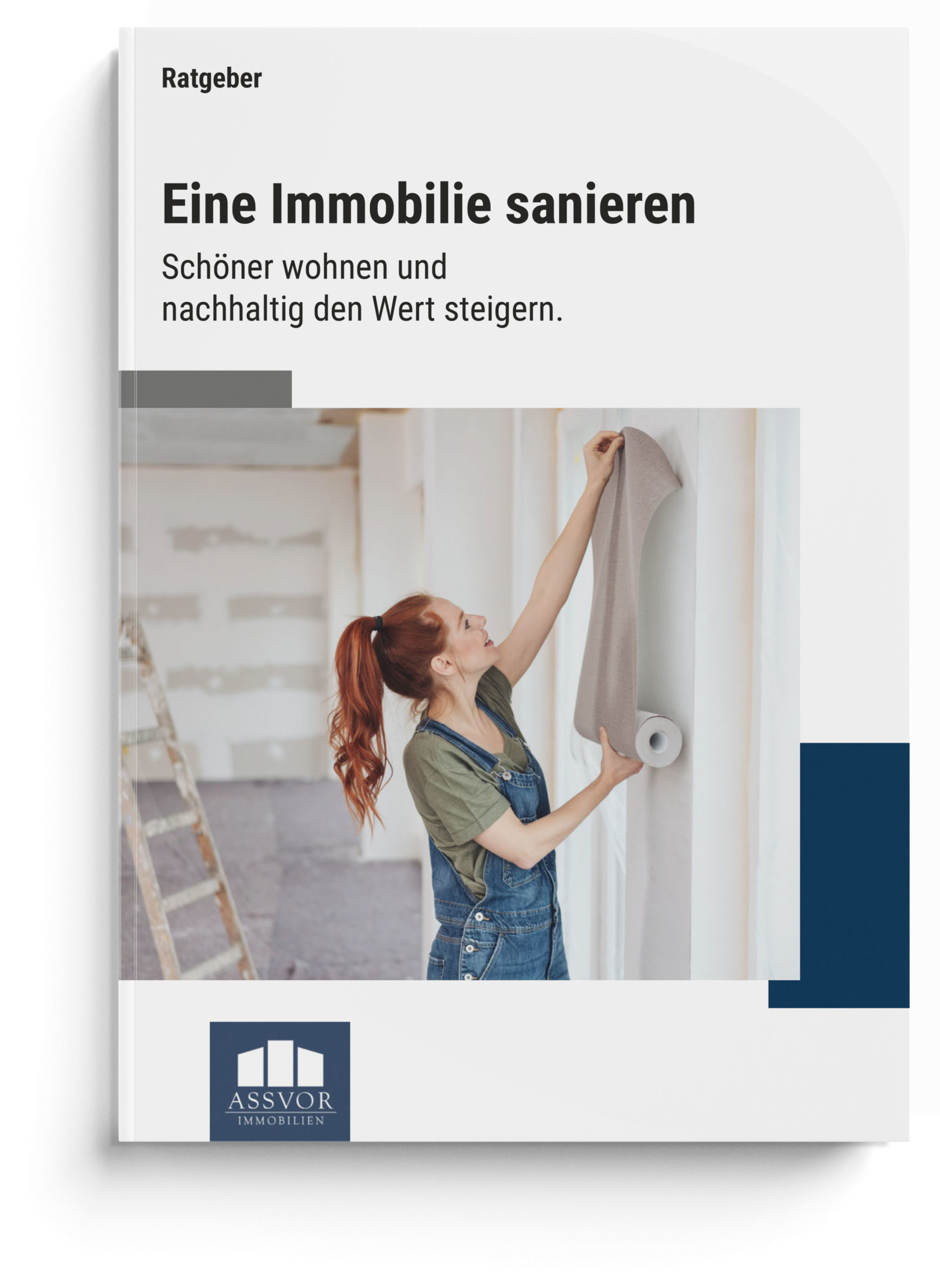 Pläne Bausubstanz energetisch Energie Maßnahmen Baurecht Eigenleistung Handwerker Gewerke Budget - Mockup - Bild